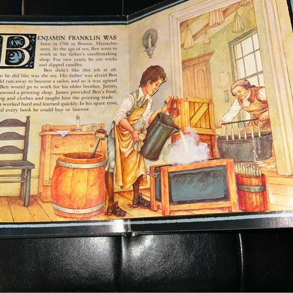 The Remarkable Mr. Franklin A Hallmark  Pop Up Book Hardcover - Picture 5 of 14